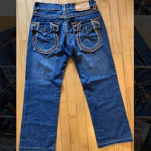 True Religion Men's Size 36 Billy Super T Jeans 112790 30427 Multicolored Blue